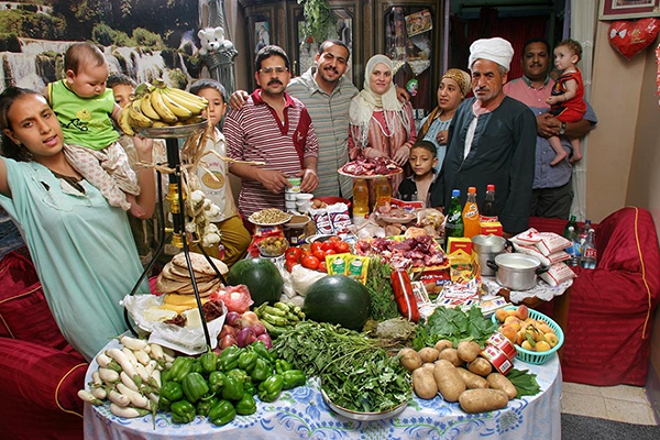 Egitto (Cairo) La famiglia Dudo spende circa $90 a settimana
