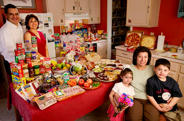 USA TEXAS The Fernandezes family spends around $242 per week.